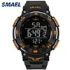 SMAEL Digital Watches 50m Waterproof Sport Watch LED Casual Electronics Wristwatches 1235 Dive Swimming Watch Led Clock Digital X0524