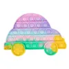 Галстук-краситель Push Bubble Banana Car Fidget Toys Стресс Средство сброс Высокое Качество Декомпрессионные Простые Дисплей Сенсорные Дети Образовательная Игрушка