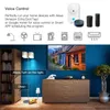 WIFI Smart USB Wall Socket Universal Electrical Plug Outlet 15A Power Touch Switch Wireless Charge Work with Alexa Google Home