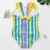 New 2022 Girls Swimwear 29Year Toddler Baby Girls Swimsuit High quality Children Swimwear Leopard print Kids Bathing suitST245273052365