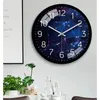 Wall Clocks Silent Office Clock Glass Nordic Round Fashion Simple Reloj De Pared Room Decor BD50WC
