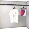 21ss herrtryckta t-shirts polos designer fragment flygplan brevtryck paris kläder herrskjortetikett Lös stil svart vit grå 05