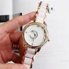 Marke Uhren Frauen Dame Mädchen Kristall Stil Stahl Band Quarz Armbanduhr C21