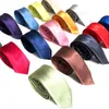 Cravates de couleur unie, Style slim, 5cm, pour hommes, étudiants, école, affaires, hôtel, banque, bureau, accessoires de mode