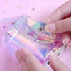 Transparent Laser Coin Purse Women Lady Mini Wallet Rope Children Key Card Tote Bags Square Snap Button Waterproof 2 4qh G27923295