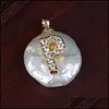 Kolczyki Naszyjnik Biżuteria Zestawy 2021 Alfabet List Charm White CZ Crystal Real Pearl Złoty Wisiorek Choker Drop Kolczyk Zestaw Damskie Datki D