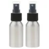 Stencil per sopracciglia Mini flaconi spray in alluminio da 40 ml; Bottiglie atomizzatori Water Fine Mist (pacchetto da 2), argento, viaggio