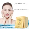 Facial mask masks &peels hydrating snail essence moisturizing collagen shrink pores anti-aging skin care mascarilla black face 50 pcs a lot super quality