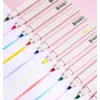 Surligneurs Mark Pen Protection des yeux Couleur Ins Simple Soft Head Fluorescent Étudiant Fournitures scolaires Morandi Hand Account Set Séchage rapide