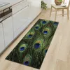 Antislip mat voor keuken vloer lange deur mat 3D koe tijger dier bont gedrukt keuken tapijt antislip slaapkamer nachtkastjes 210317