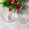 4 cm di Natale in plastica trasparente con sfera vuota, decorazioni natalizie, decorazioni creative per appendere le palle