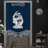 Japon Kapı Perdesi Noren Yatak Odası Mutfak Kafe Girişi Çin Koi Desen Dekorasyon Ekran Perdeleri Drapes