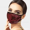 Personalized Fashion Sequin Mask Can Pass Through the Filter Dust-proof Washable Cotton ALU8726