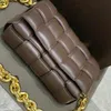 2021 Newest Arrived Designer Genuine Leather Shoulder Bag Vintage Purse Luxury Fashion Crossbody Chain Handle Weaving Bags Handbags