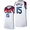 Maillots de basket-ball imprimés de la Coupe du monde 2023 des États-Unis 4 TYRESE HALIBURTON 5 Mikal Bridges 8 PAOLO BANCHERO 15 Austin Reaves 10 Edwards JOSH HART BRANDON INGRAM