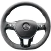 Convient pour Volkswagen Polo Lang Yiling Du Tiguan L Suteng Bora Tangge Beetle daim couture à la main couverture de volant