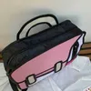 Creative Women 2D Ding Backpack Cartoon School Bag Comic Bookbag for Teenager Girls Daypack Travel Rucksack X0529