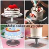 Baking & Pastry Tools Cake Turntable 12 Inch Aluminum Alloy Stand DIY Mold Rotating Stable Anti-skid Round Table Kitchen