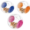 PEQUENO PEQUENA PENLIMENTOS 1PCS PET HOME PET FONITY Running Ball Plastic Grounder Jogging Hamster Exercício Toy 12cm Drop