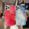 Gradient Marble Phone Fodral för Xiaomi MI 11 Lite 10T Pro Lite Poco F3 RedMi Not 10Pro 10s 9 9s Soft Back Cover Shell