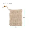 Naturlig exfolierande mesh tv￥lr￤tter sparar sisal spara v￤ska p￥se h￥llare f￶r dusch badskumning och torkning snabb DHL