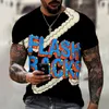 Herr t-shirts hiphop design unik 3D-tryckning konst t-shirt super bekväm rund hals joint humoristisk rolig stil 6xl289a