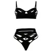 Sexy Mousse Soutien-Gorge Et Culottes Ensembles Large Sangle Voir À Travers Ultra Mince Femmes Lingerie Nouvelle Mode Cool Fille Femmes Sous-Vêtements Croix X0526