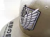Anime Titan Erkek Beyzbol Şapkası Kanatları Liberty Mark Yaz Snapback Şapka Açık Q0911 için Yaz Snapback Şapka