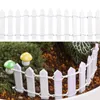 Obiekty dekoracyjne Figurki Niceryard 100x5cm DIY Mini Fence Barrier Pałdu Drewniane Rzemiosło Wróżki Ogród Showcase Decoration Outdoor Decor Su