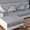 Tkanina bawełniana tkanina sofa pokrywa sofa ręcznik jednolity kolor kanapa pokrywa pokrywa do salonu narożna sofa ręcznik 211102