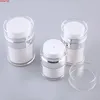 Neue 15g 30g 50g Leere Acryl Creme Gläser Dosen Topf Top Press Stil Vakuum Flasche Probe fläschchen Airless Kosmetische Container 6 teile/los waren