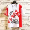 2020 Mens Street Hip-Hop Frühling Sommer Outfit T-shirt und Hose Männlichen Anzug Pullover Zwei Stück Set Casual Rap Kleidung x0610