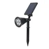 Solar Powered Spot 7 Color Adjustable LED Spotlight IP65 Outdoor Security Lawn Light Split Lamp