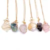 Natuurlijke Crystal Quartz Healing Bead edelsteen kettingen vrouwen mannen hanger originele stenen stijl feestclub sieraden