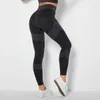 Hög midja sömlösa leggings för kvinnor träning Gym Legging push up super stretchy fitness jogging byxor 210925