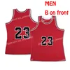 Schip van US Chicago MJ MJ Basketball Jersey Men Jeugd Kids Jerseys genaaid Red White Blue Black Top Quality snelle levering