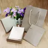 Gold Gift Box Display Retail Packaging Mode Sieraden Ketting Armband Oorbel Keychain Hanger Ring Dozen