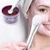 Makyaj Fırçalar Çift başlı Maske Yumuşak Fırça Scoop Ile Taşınabilir Yüz Cilt Bakımı Güzellik Kozmetik Araçları Profesyonel Silikon