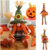 Party Supplies Harvest Festival Gnome Fall Plush Faceless Dock Ornaments Dwarf Figurines Tier Bricka Dekorationer Kids Present RRB11848