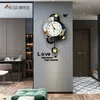 MEISD Moderne Design Horloge murale Creative Quartz Silent Montre Silent Pendulum Accueil Décoration Salon Horloge Mur Art 211110
