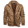 Zogaa inverno moda de pele alinhada quente piloto ao ar livre militar jaqueta jaqueta jaquetas de exército 210811