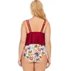 Women's Swimwear Red Skirt Three-piece Swimsuit Women Plus Size Brazilian Bikini Set 3 Piece Bathing Suit Traje Push Up Beachwear