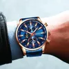 relogio masculino mens 시계 탑 브랜드 럭셔리 curren 비즈니스 시계 남자 크로노 그래프 손목 시계 남자 블루 시계 210527