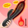 Verwarming Rabbit Vibrator voor Vrouw G Spot Vagina Clitoris Stimulator Masturbator Dildo Vibrator Volwassen Speeltjes voor Vrouw Volwassen 21033629598