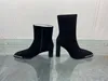 2021 botas de cuero real de alta calidad para mujer, moda, cabeza plana de metal, cremallera negra, tacones altos, bota desnuda ligera de lujo, espectáculo, fiesta, boda, zapatos finos, tacón de 5-9,5 cm, tamaño 35-40