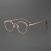 Mode Lunettes De Soleil Cadres Ultra-Léger Rétro Rond Titane Acétate Lunettes Cadre Hommes Femmes Optique Myopie Lunettes Coréen Vintage Ovale Spec