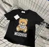 Kids T Shirts pixel bear Letters Clothing Summer Girl T-shirts Fashion Cute Tops Comfortable Casual Children Clothes Boy Baby Patterns Style Tees 90-130cm