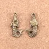 71 stks Antiek Zilver Brons Geplateerde Mermaid Charms Hanger DIY Ketting Armband Bangle Bevindingen 22 * ​​12mm