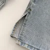 Jeans pour hommes déchirés pour enfants été ample et mince 2021 Style coréen Niche Design personnalité mode pantalons longs à jambes larges tendance