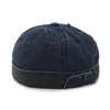 Men's Autumn Cotton Brimless Skullies Cap Retro Urban Unique Street Docker Hats Multipurpose Miki Beanie Hat Y21111